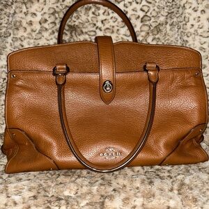 Gorgeous Coach Mercer 35 Brown Leather Satchel